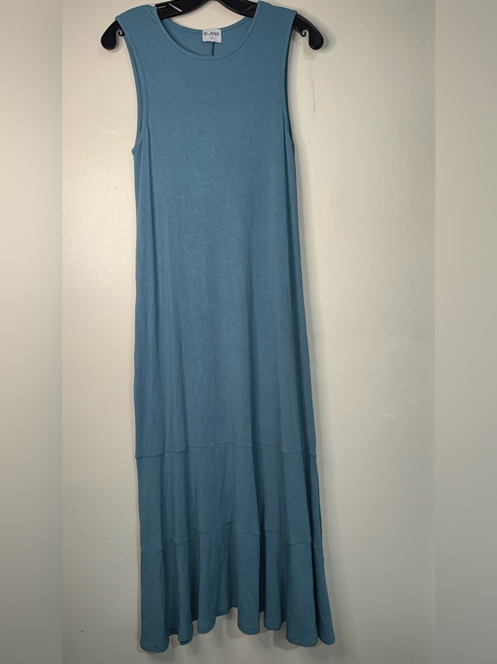Blank NYC Sleeveless Midi Dress in Dusty Blue